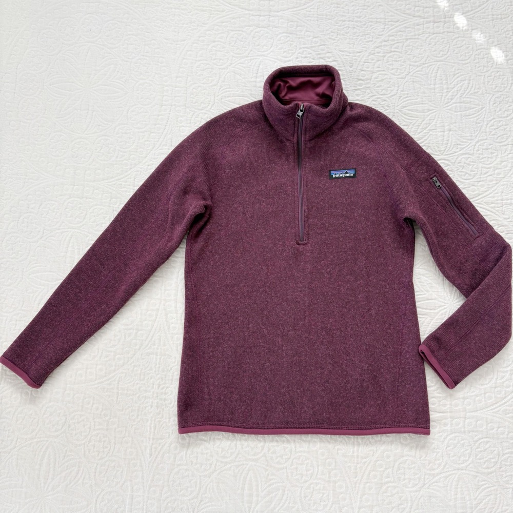 Patagonia Women's Better Sweater 1/4-Zip Fleece, Light‎ Balsamic